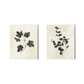 2 Piece Canvas Art Set, 12 x 15, Black X949756
