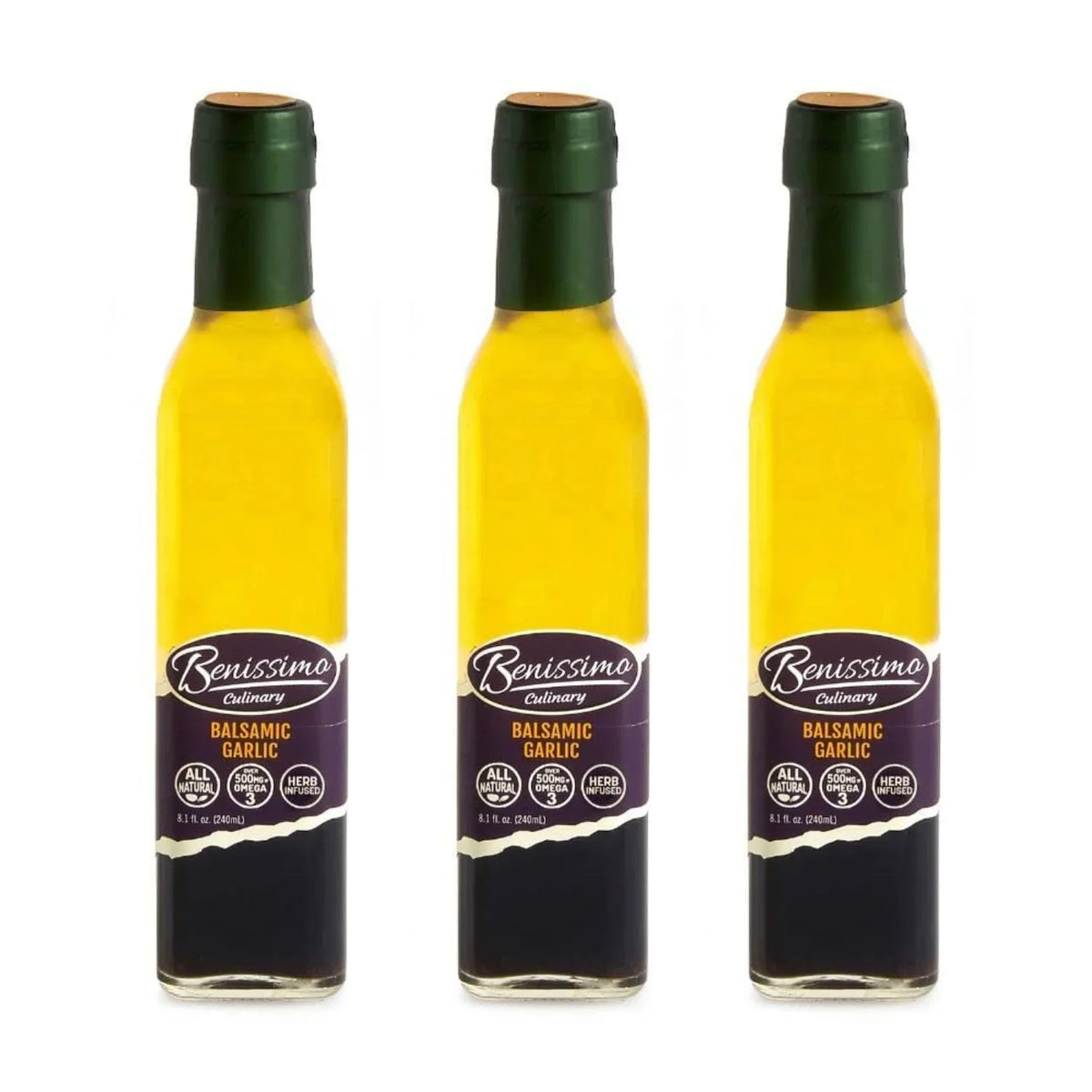8.1 Fl Oz (3 Pack) Balsamic Garlic Infused Oil B7462
