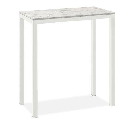 White Venatino Marble Top Parsons Bar Table G792