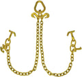 Grade 70 Towing Chain Bridle with R-Hooks and T/J Combination Hooks - 48 Inches Long - 4,700 Pound Safe Working Load J858