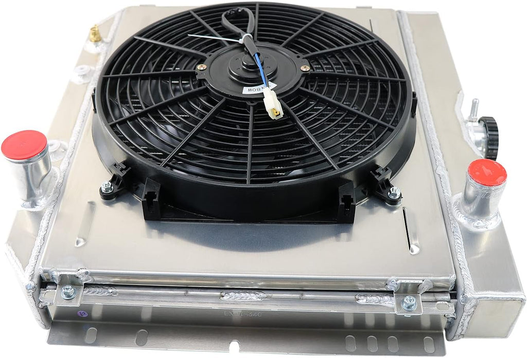 3 Row Aluminum Radiator with Shroud and Fan K292