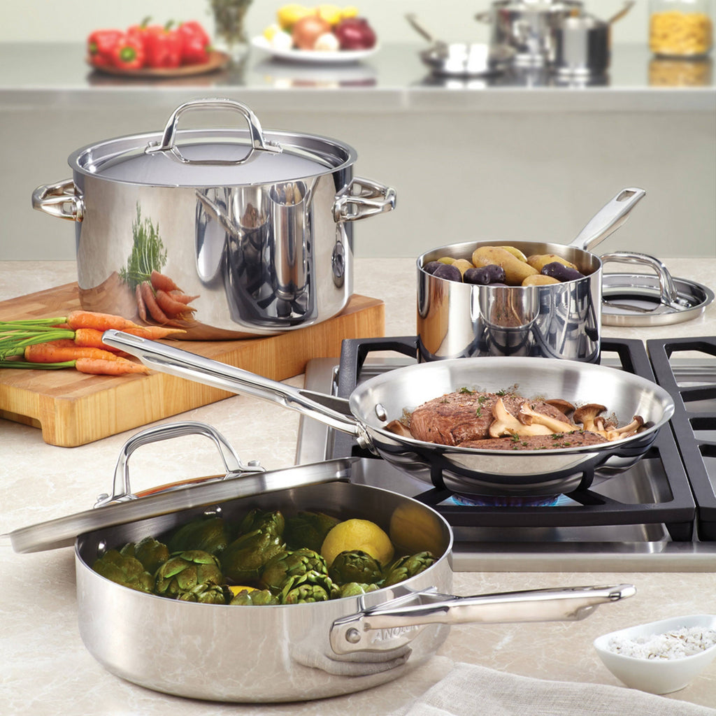 5 Qt Stainless Steel Covered Dutch Oven H84344