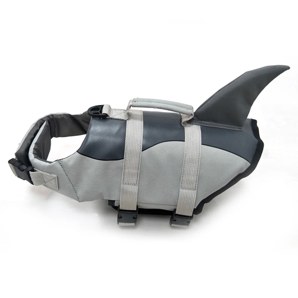 Dog Pet Shark Swimsuit Vest Safety Wear I5955