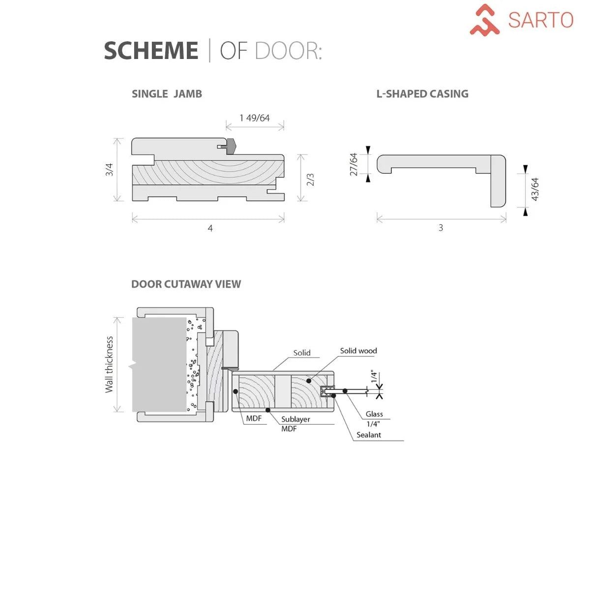 Solid French Double Doors 48 x 84 inches Wood with Frosted Glass F511380