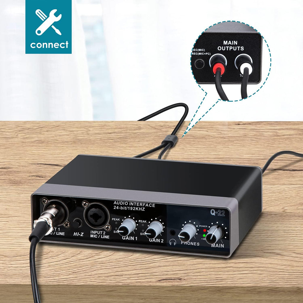 USB Audio Interface 2 Channel with Mic Preamps 48v G936645