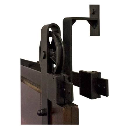 Black Rolling Barn Door Hardware Kit Rail F357925