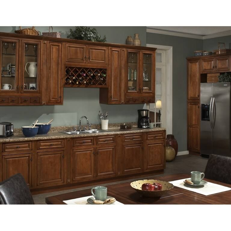 Burnt Cinnamon Double Door Kitchen Wall Cabinet R7175