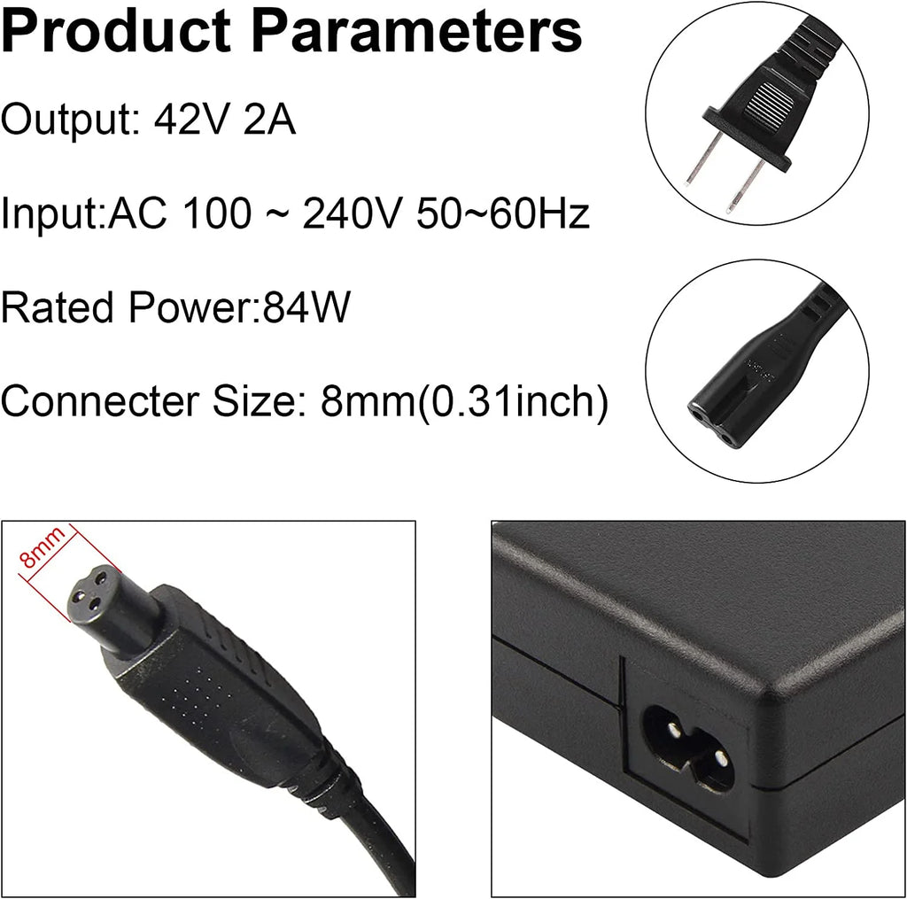 42V 2A Adapter Charger for Electric Scooter Y405445