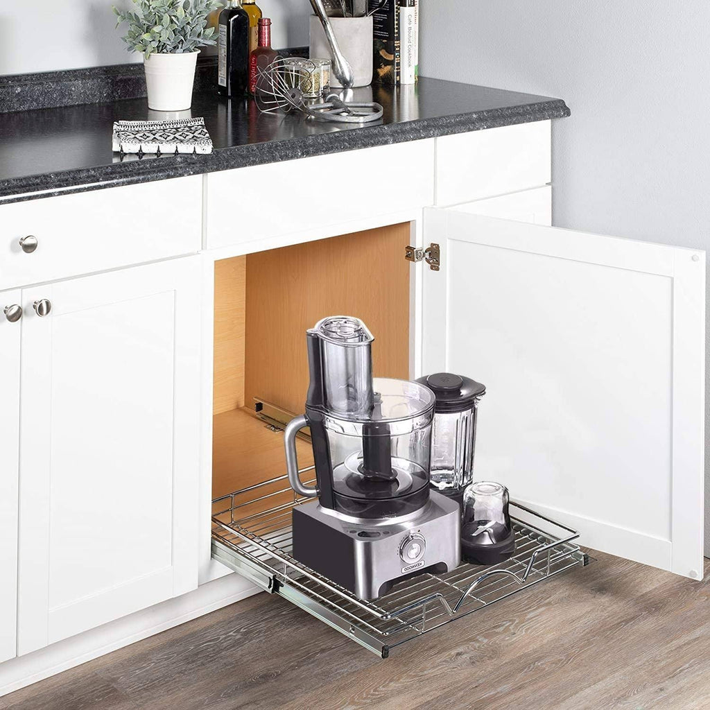 Chrome Slide Out Cabinet Organizer O158273