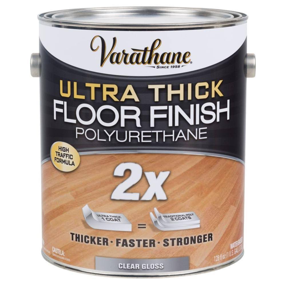 Clear Gloss Water-Based Floor Polyurethane (2-Pack) L1313