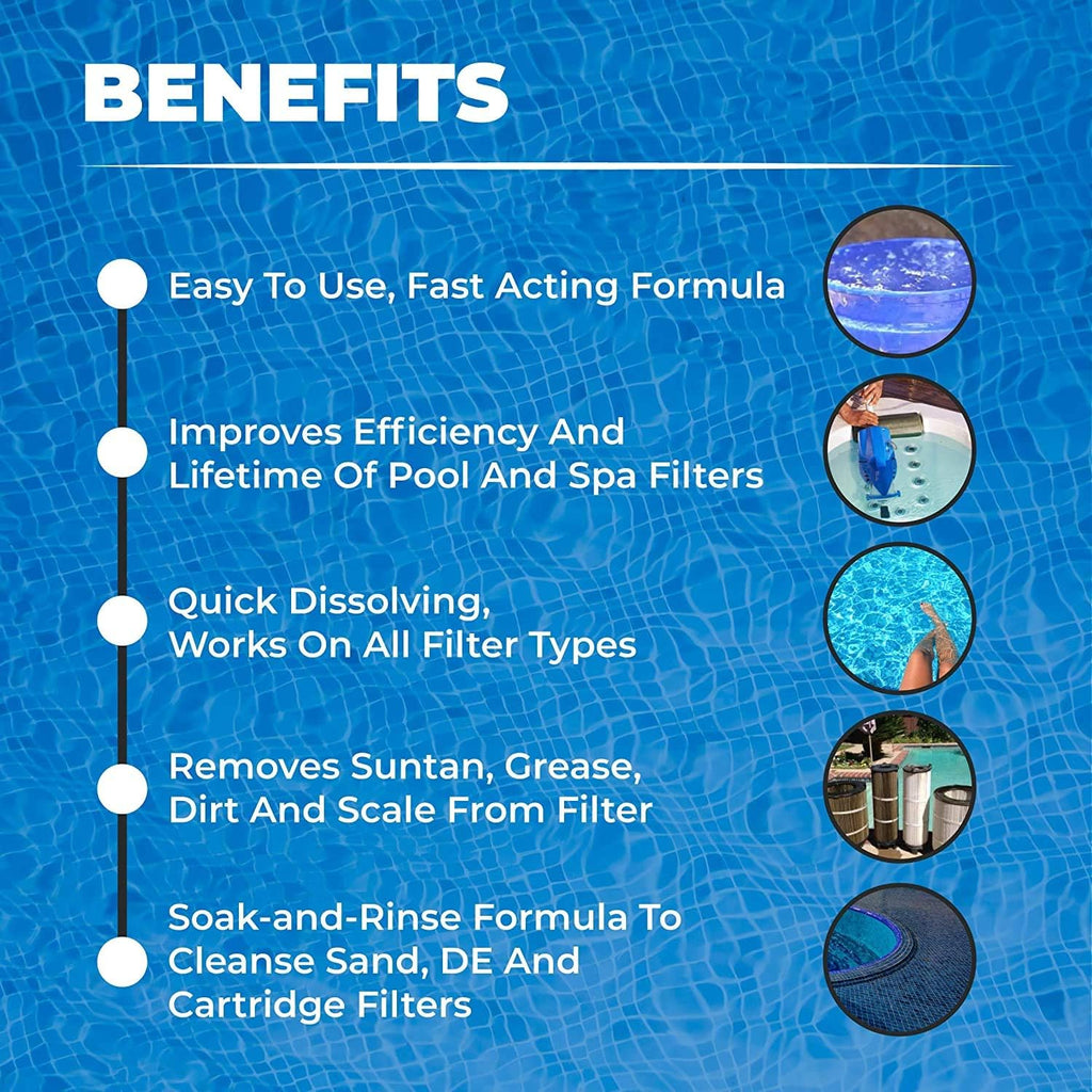 Hot Tub Filter Cleaner Soak Solution 32oz I8939