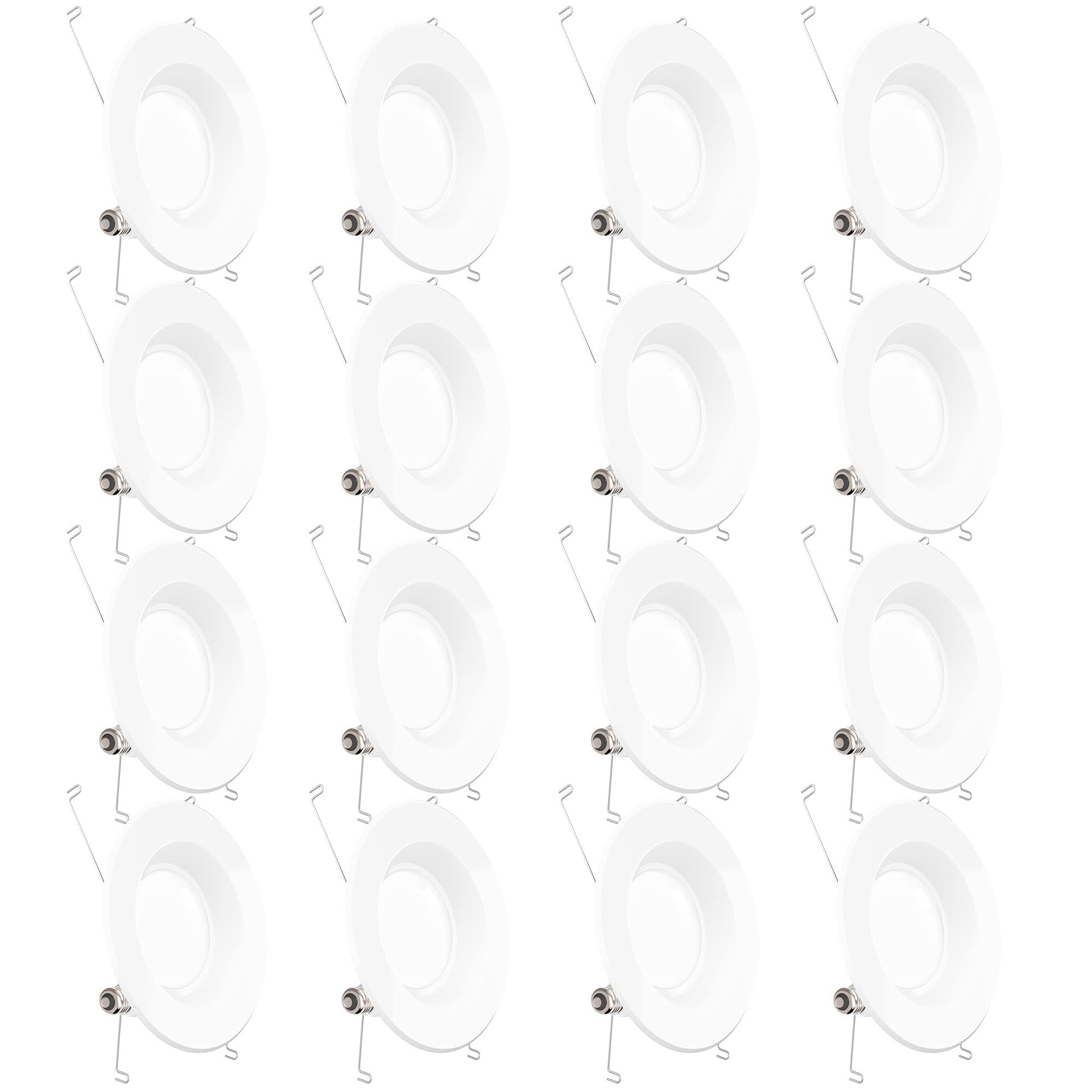 16 Pack 5/6 inch LED Recessed Downlight, Dimmable, 3000K Warm White E473