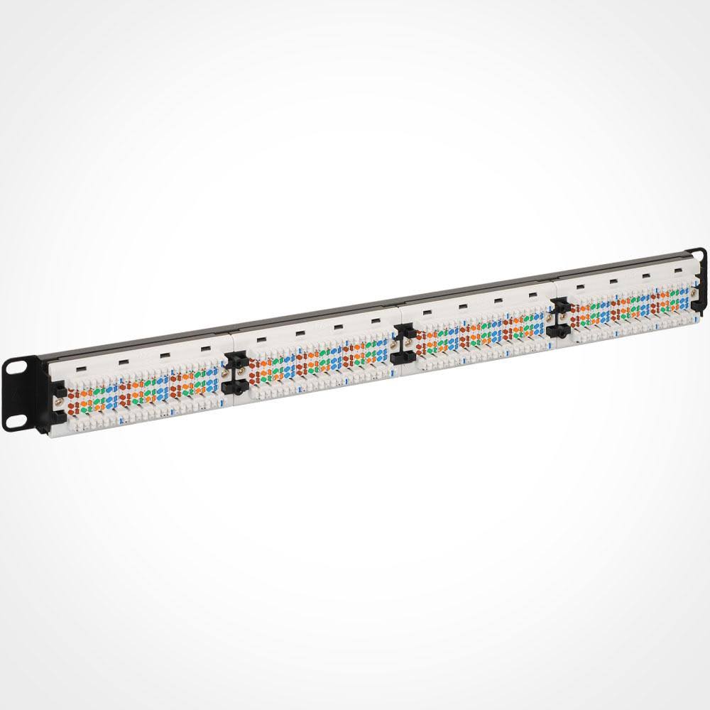 48 Ports CAT 5e Patch Panel - Black H8272