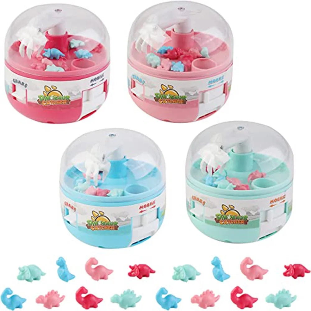 Kids Mini Claw Machine Toys with Dinosaur Figures F7030