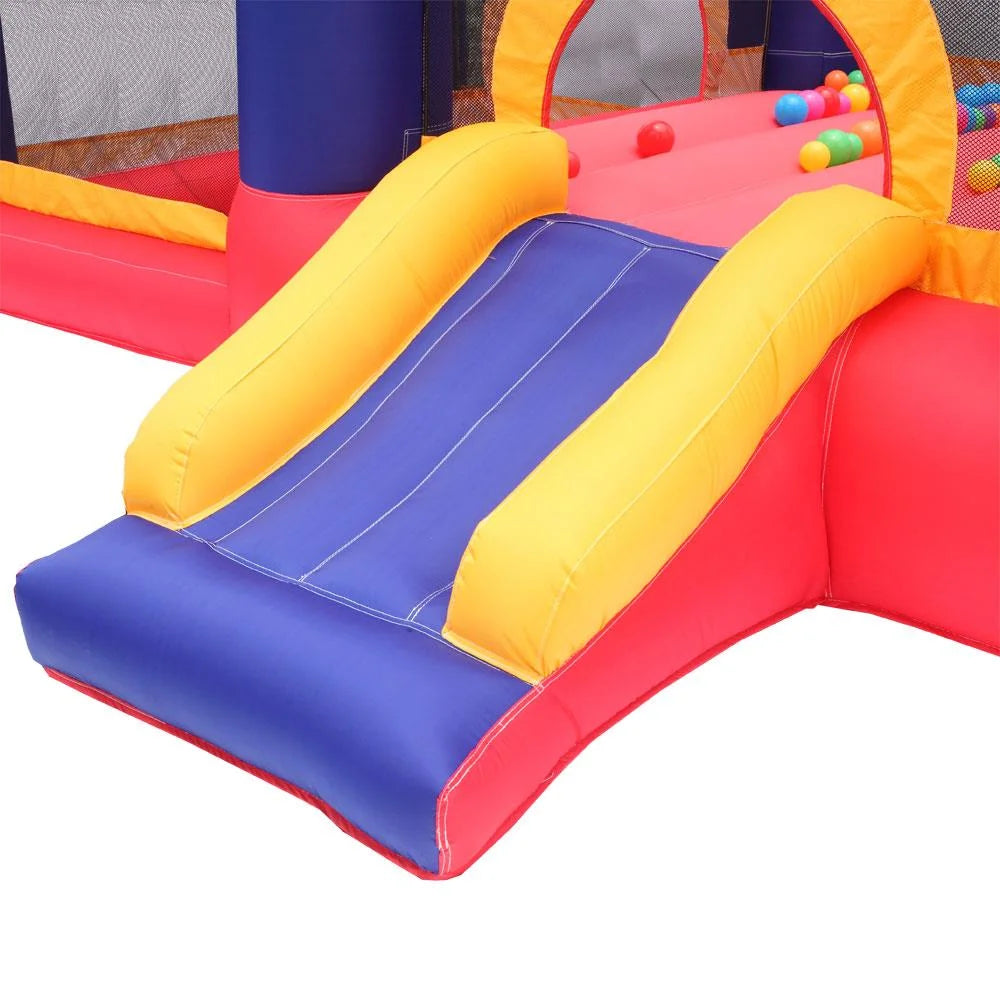 Inflatable Bounce House Castle Kids Slide Jumper Bouncer 2 Room with Blower O2169