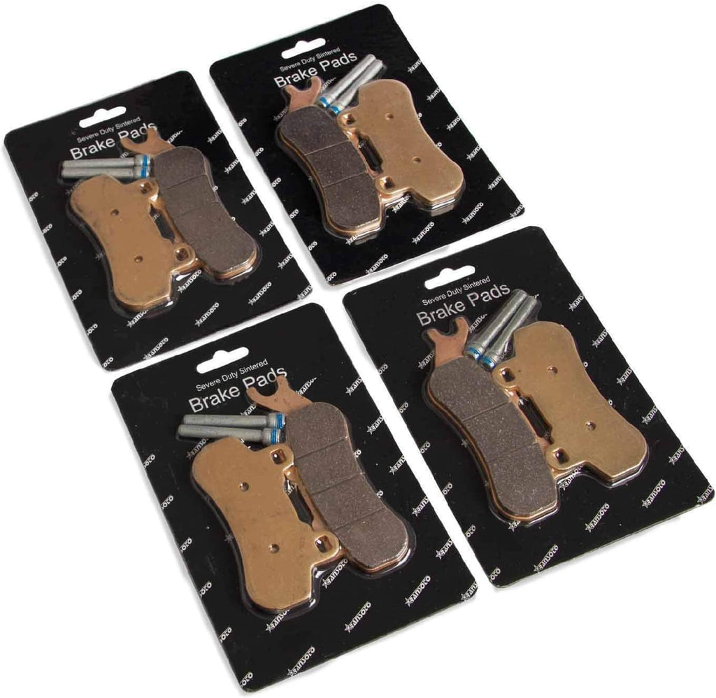 Front and Rear Brake Pads for Can-Am Maverick X3, Sintered Metal, Pack of 2 B68623
