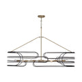 6 Light Island Aged Brass/Black D72303