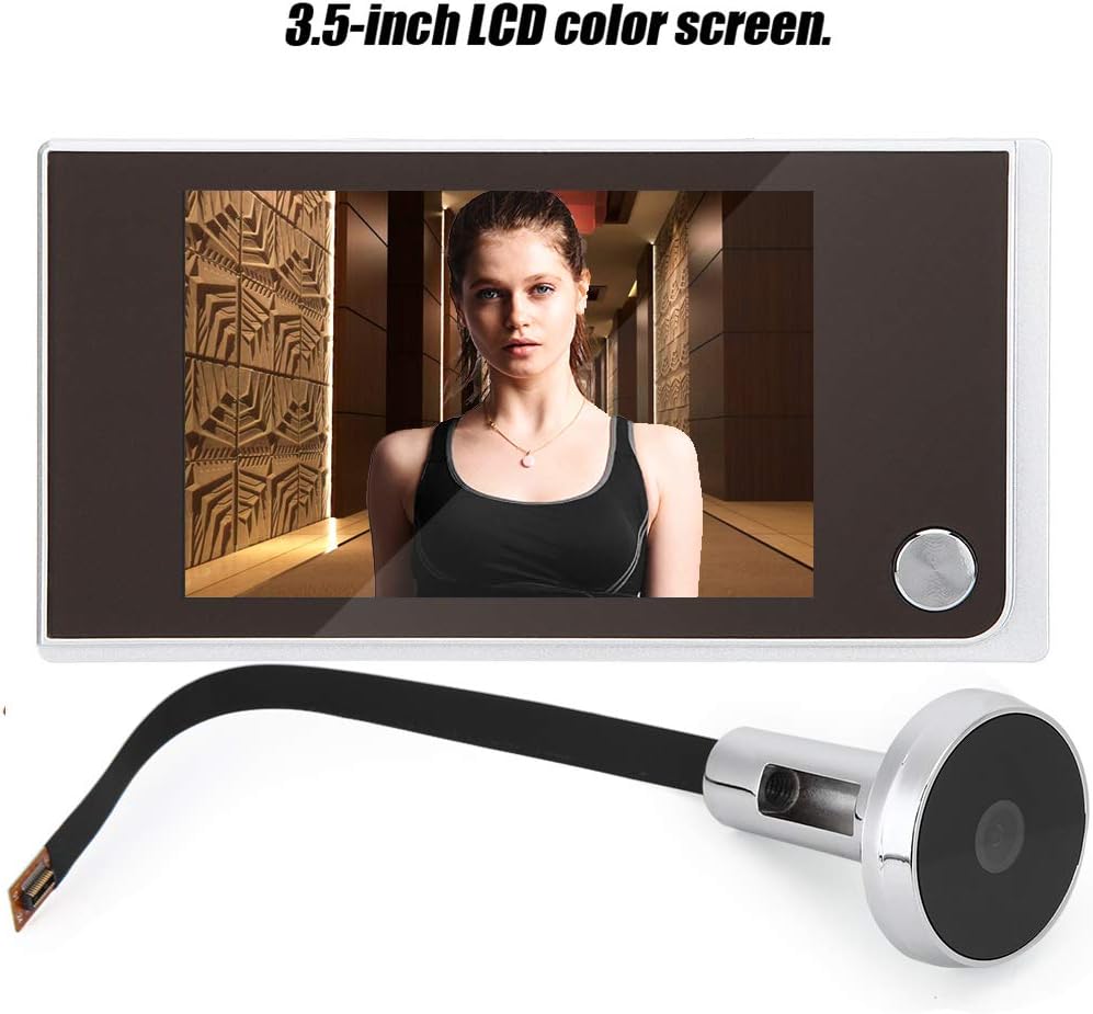 Video Doorbell 3.5 Digital LCD Security Camera 120 Degree Peephole Viewer U6780