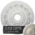 23 1/2x22OD x 3 1/2x22ID x 2 1/8x22P Hand-Painted Flash Copper Ceiling Medallion M4090