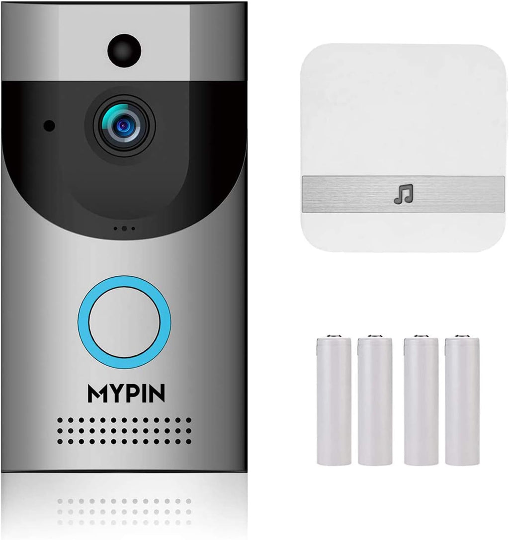 Waterproof WiFi Doorbell Camera with Night Vision and Rechargeable Batteries F341
