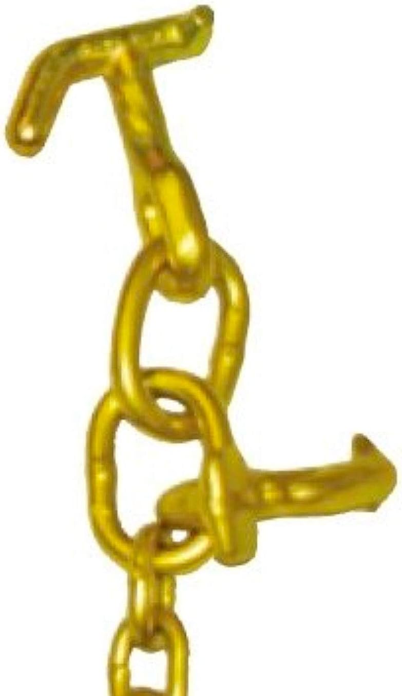 Grade 70 Towing Chain Bridle with R-Hooks and T/J Combination Hooks - 48 Inches Long - 4,700 Pound Safe Working Load J858