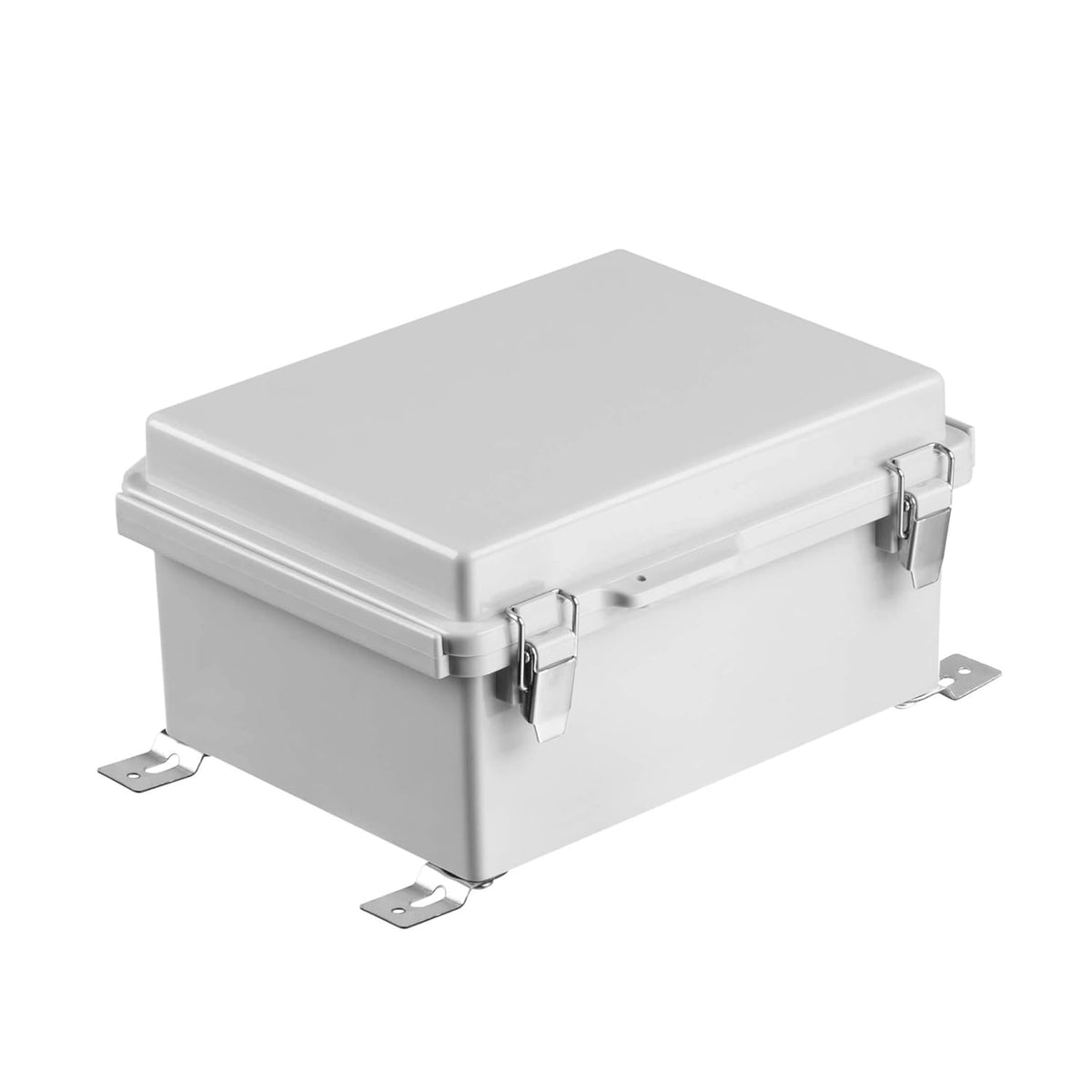 IP67 Waterproof Plastic Junction Box with Hinged Cover and Mounting Plate P375303