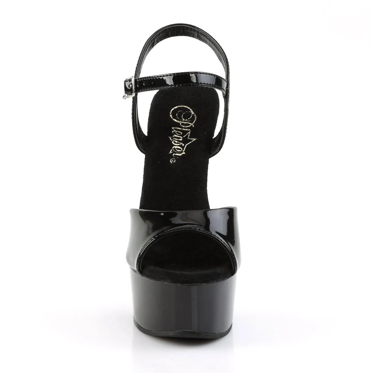 Black Faux Leather Captiva-609 Shoes T74486