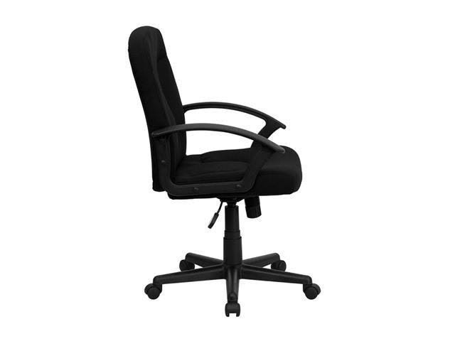 Black Fabric Executive Chair with Nylon Arms P1173