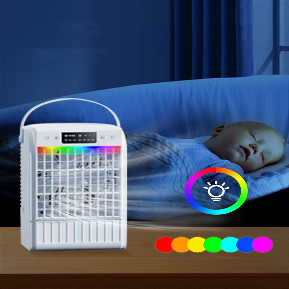Mini Portable Air Conditioner, Evaporative Air Cooler with 1500ML Water Tank H51830