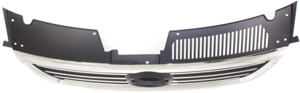 Chrome Shell Black Insert Grille Assembly for Volkswagen Passat 2006-2010 K5608