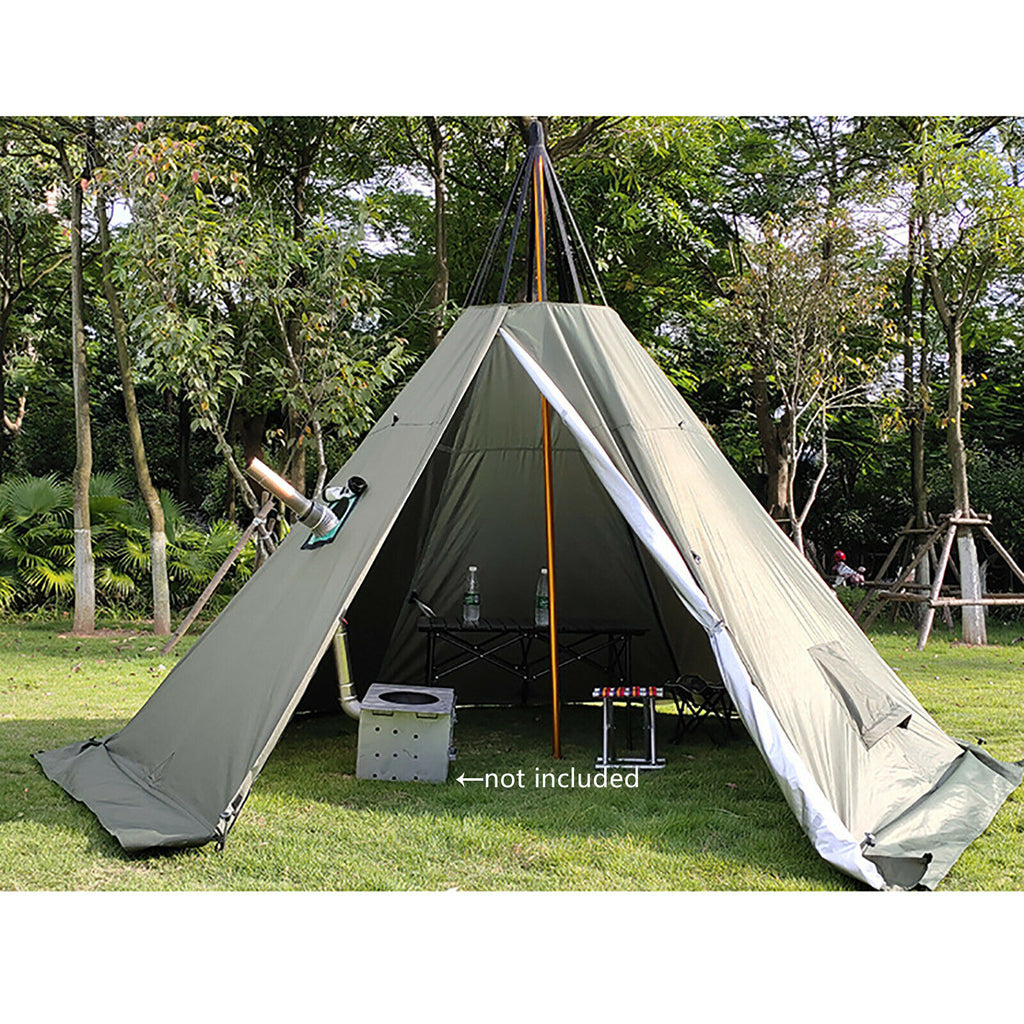 Pyramid Tent 4-Season Portable 2 People 7.2ft Height Z474031