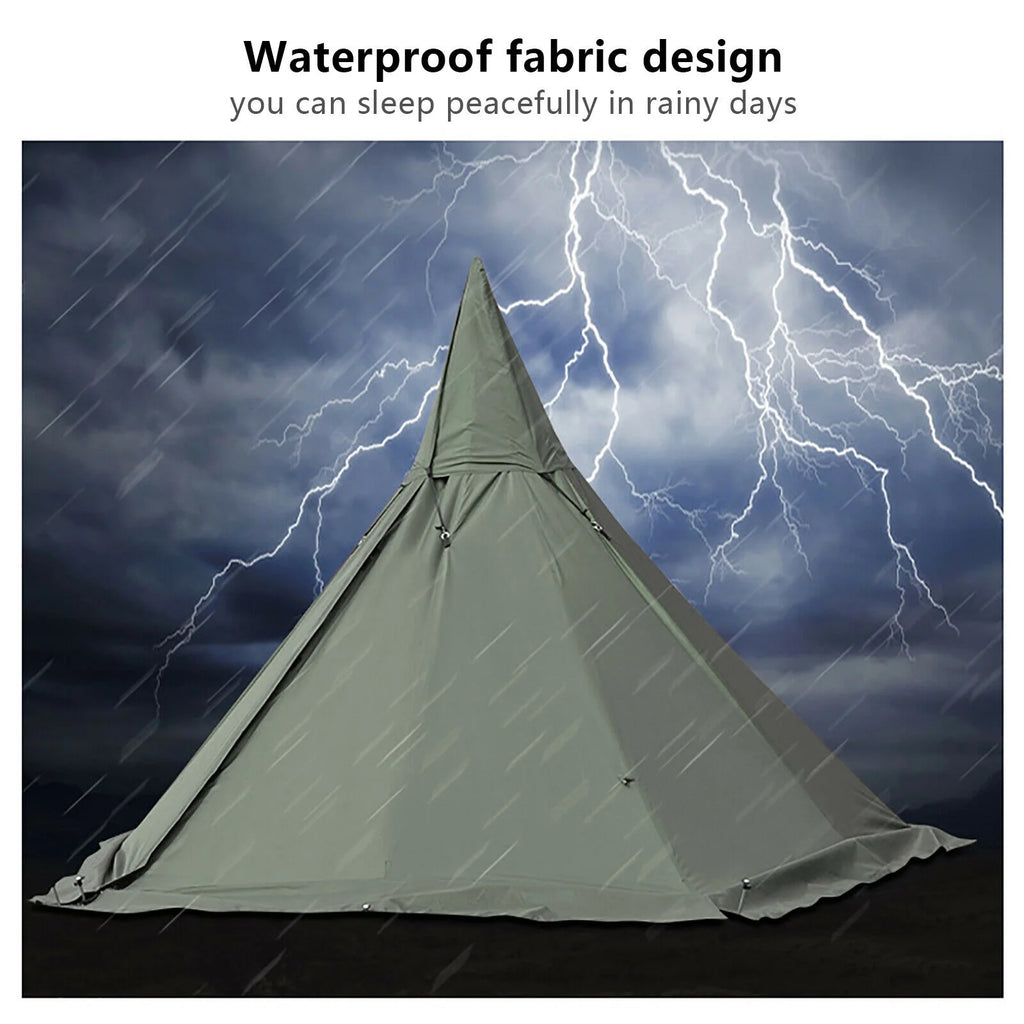 Pyramid Tent 4-Season Portable 2 People 7.2ft Height Z474031