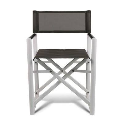 White Folding Patio Dining Armchair I47785