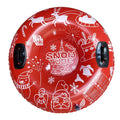Inflatable Ski Ring Snow Sled PVC Red C721965