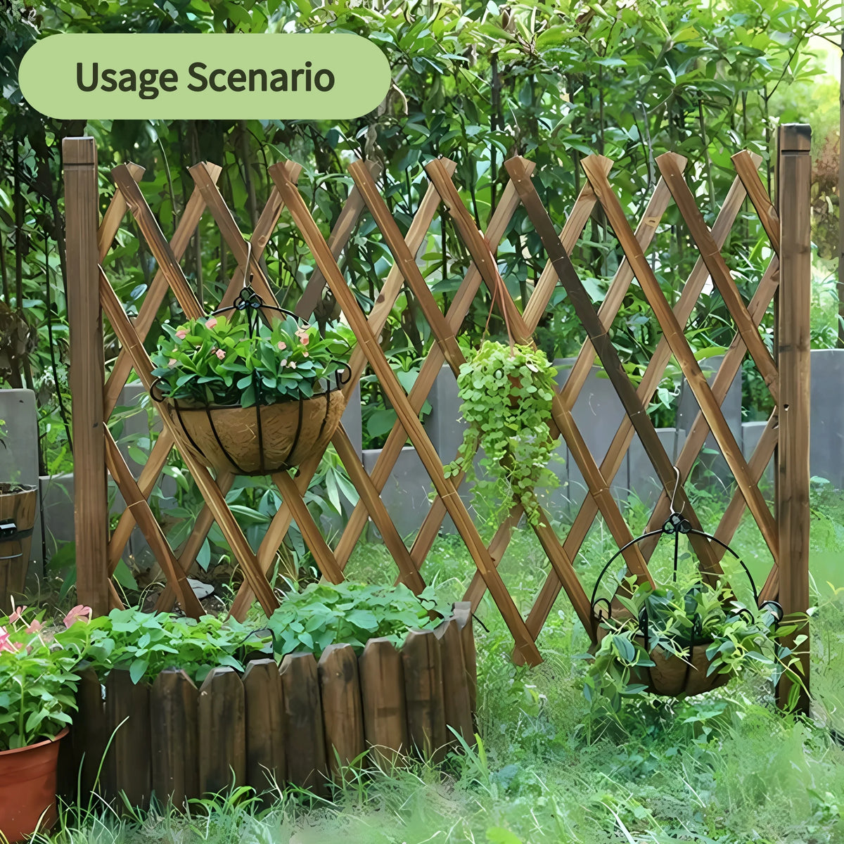2 Pack Extendable Wood Fence Pet Gate F813