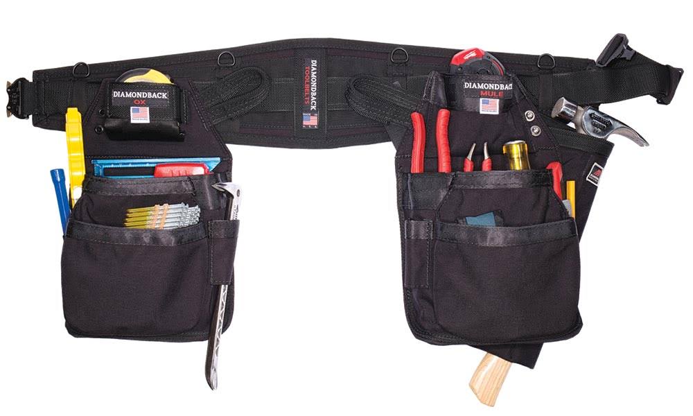 Black Medium Carpenter Tool Belt N8031