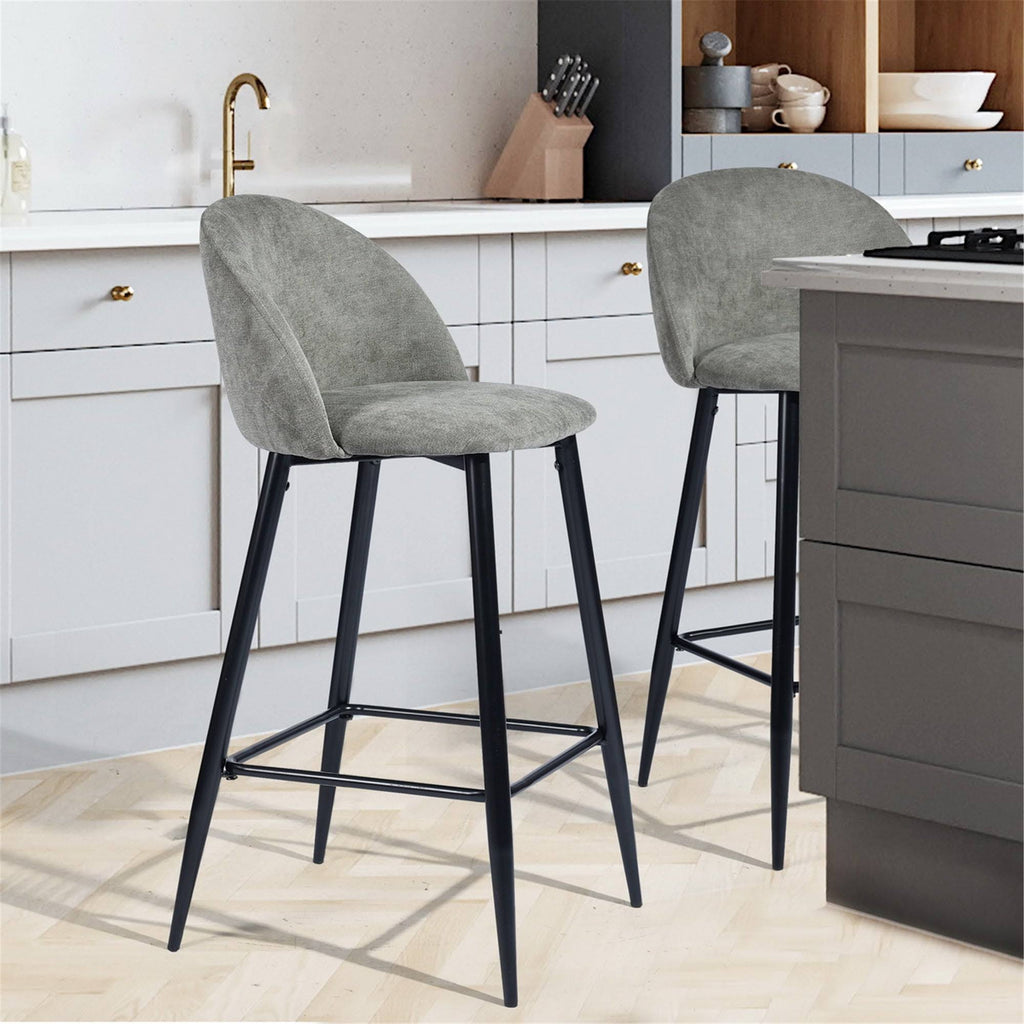 Mid-Century Modern Counter Stools (Set of 2) Brown T251871