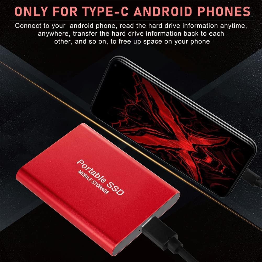 2TB Blue Portable External Solid State Drive Pack of 2 W383