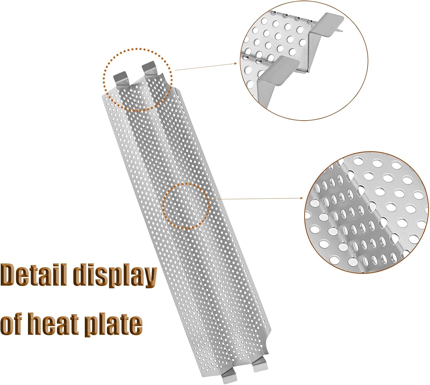 Stainless Steel Heat Plates Replacement Parts, 4PCS Pack of 2 L180
