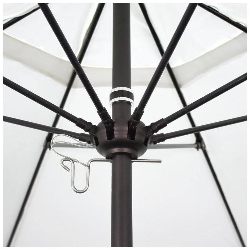 White Olefin Fiberglass Market Umbrella I167020