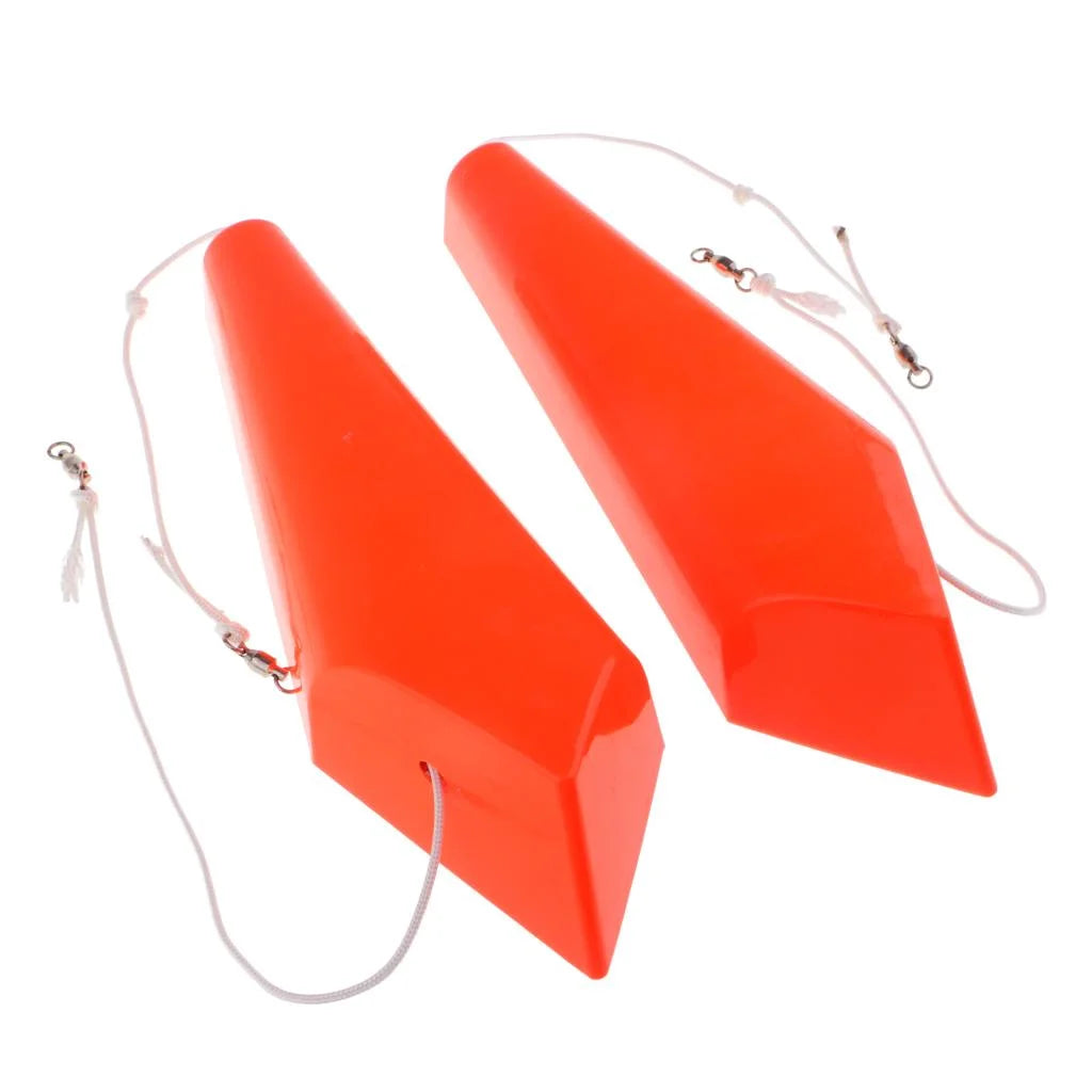 1 Pair Splashing Float Trolling Board Planer Fishing Slippers G142