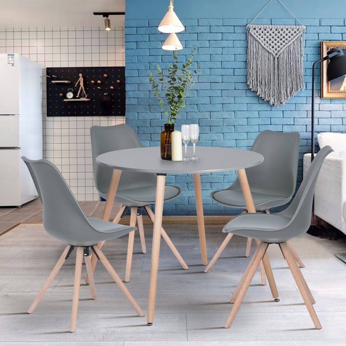 Grey Round Dining Table B877151