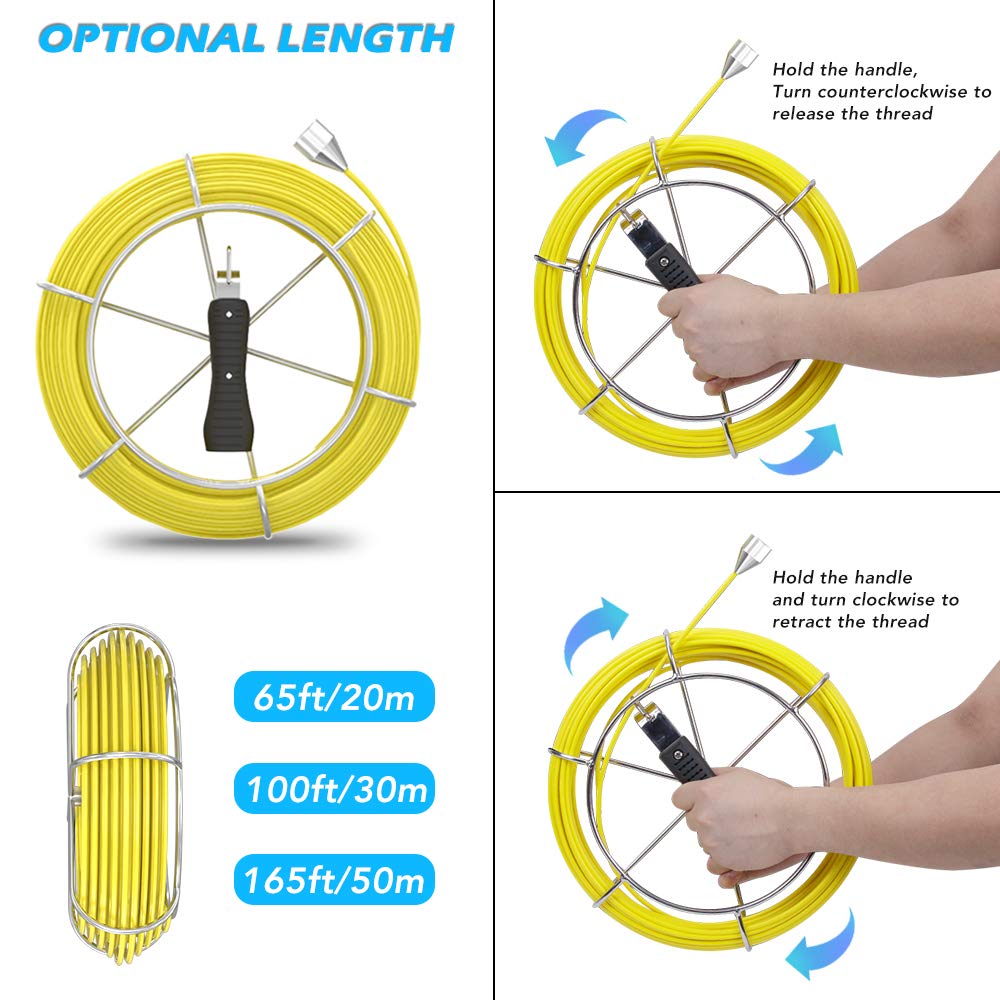 7 Inch LCD Monitor WiFi Sewer Inspection Camera, 165ft/50m, IP68 J670