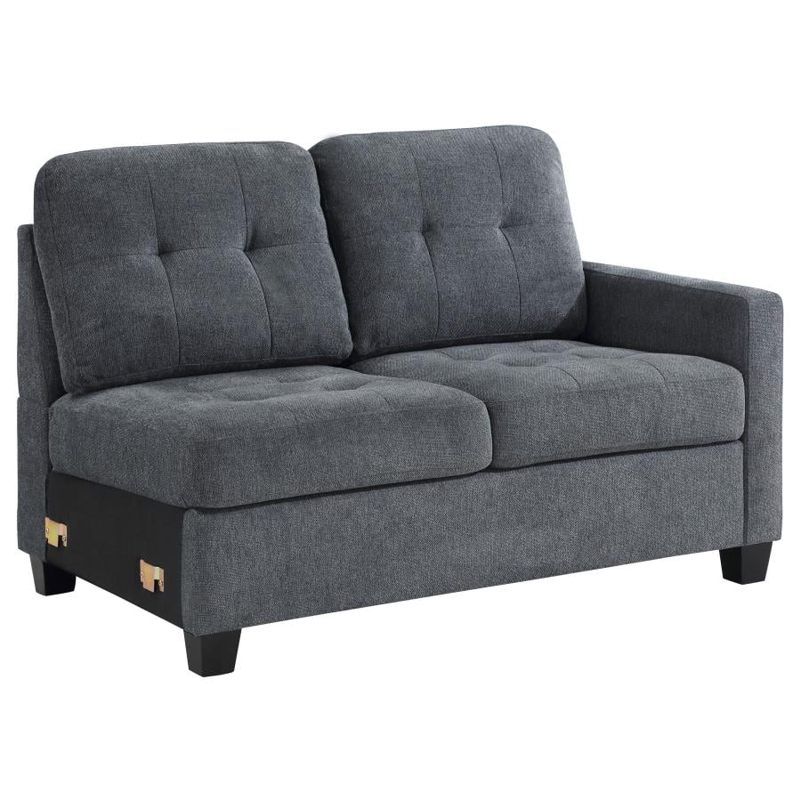 Steel Grey Upholstered Chair Q7447