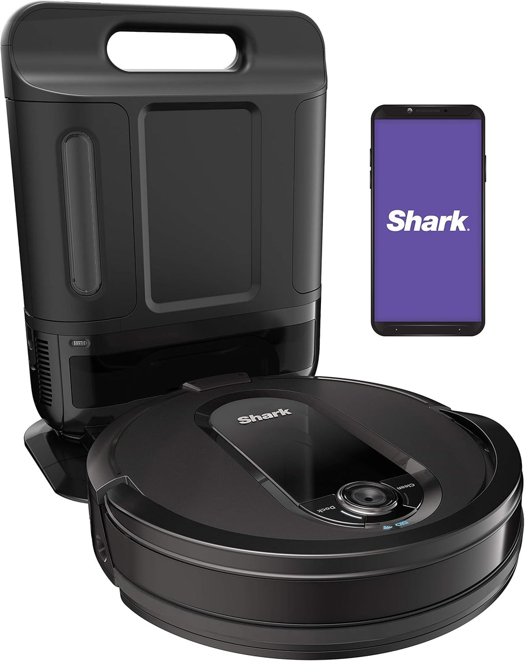 Black Robot Vacuum with Self-Empty Base H6562