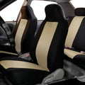 Beige Cloth Bench Car Seat Covers Rear Set N63547