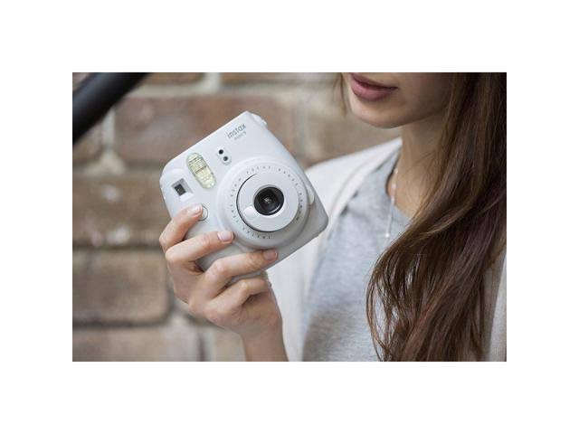 Smokey White Instant Film Camera with 40 Sheets of Instant Film W37023