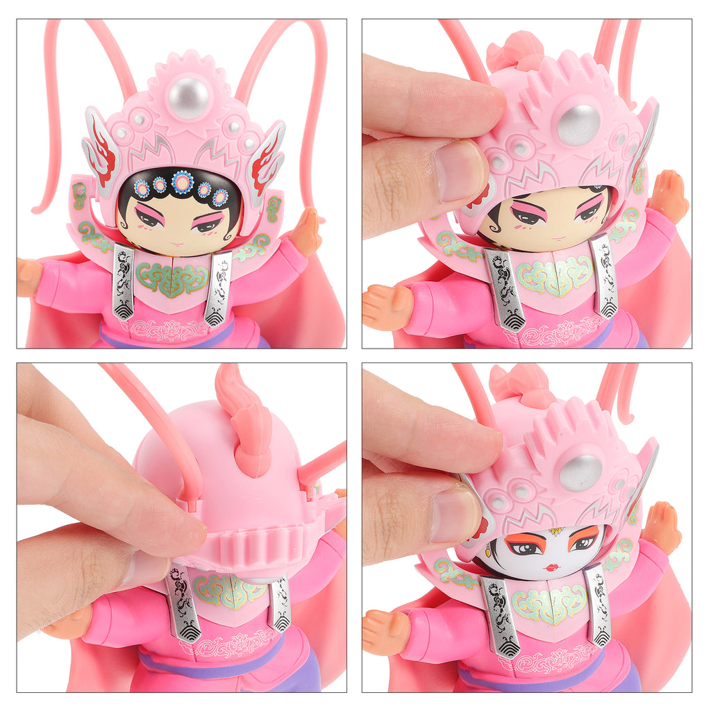 5pcs Chinese Ancient Sichuan Opera Face Changing Doll Ornament S839701