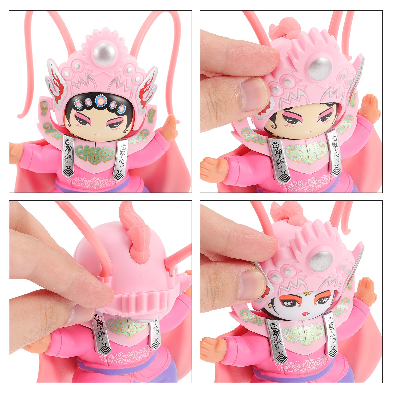5pcs Chinese Ancient Sichuan Opera Face Changing Doll Ornament S839701