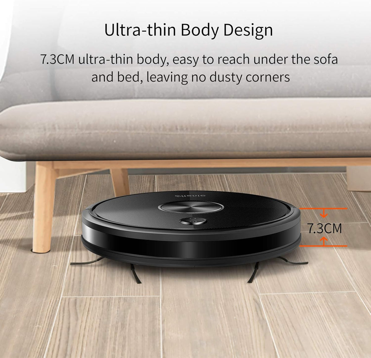 Robot Vacuum Cleaner and Mop, 2500Pa Suction, 150Mins Runtime N7479